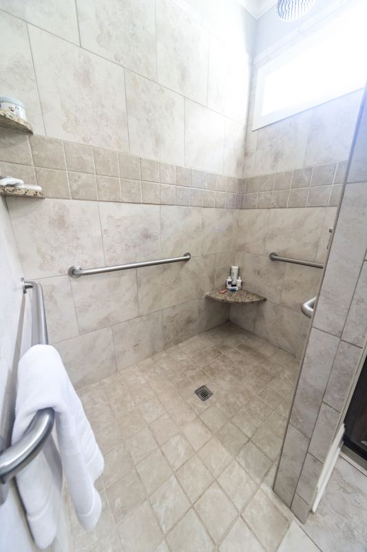 Spacious Shower Areas